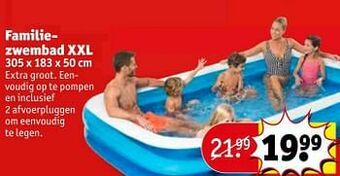 Kruidvat Familiezwembad xxl aanbieding