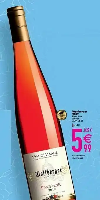 Cora Wolfberger 2019 pinot noir alsace aop aanbieding
