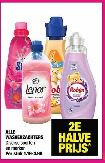 Big Bazar Alle wasverzachters aanbieding