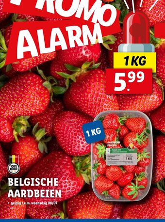 Lidl Belgische aardbeien aanbieding