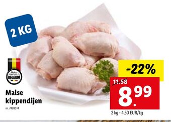 Lidl Malse kippendijen 2kg aanbieding