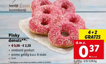 Lidl Pinky donuts aanbieding