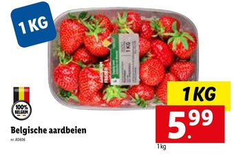Lidl Belgische aardbeien aanbieding
