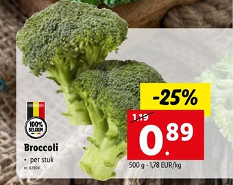 Lidl Broccoli 500g aanbieding