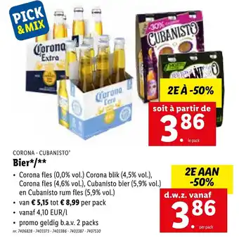 Lidl Corona - cubanisto bier aanbieding