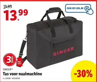 Lidl Singer tas voor naaimachine aanbieding