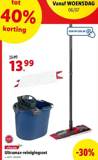 Lidl Vileda ultramax-reinigingsset aanbieding