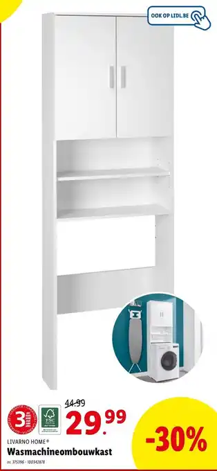 Lidl Livarno home wasmachineombouwkast aanbieding