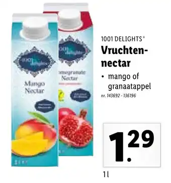 Lidl 1001 delights vruchten-nectar aanbieding