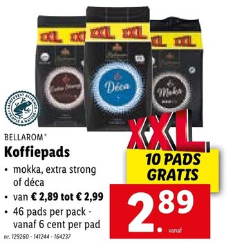 Lidl Bellarom koffiepads aanbieding