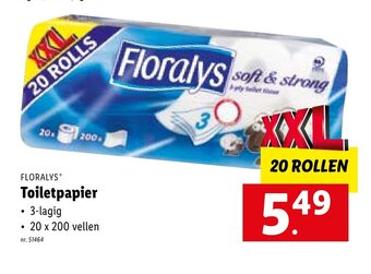 Lidl Floralys toiletpapier aanbieding