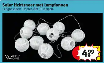 Kruidvat Solar lichtsnoer met lampionnen 2 meter aanbieding