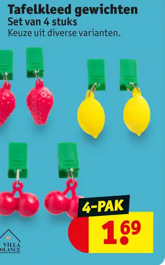 Kruidvat Tafelkleed gewichten 4-pak aanbieding