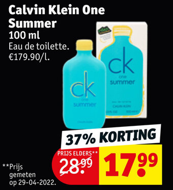 Kruidvat Calvin Klein One Summer 100 ml aanbieding