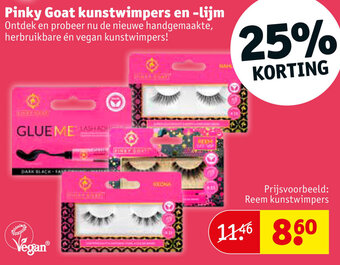 Kruidvat Pinky Goat kunstwimpers en -lijm aanbieding