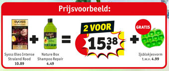 Syoss Oleo Intense Stralend Rood + Nature Box Shampoo Repair