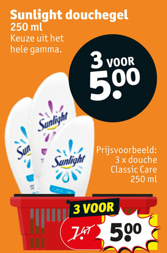 Kruidvat Sunlight douchegel 250 ml aanbieding