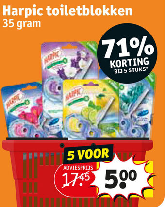Kruidvat Harpic toiletblokken 35 gram aanbieding