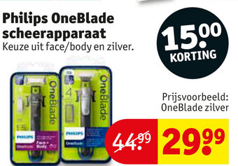 Kruidvat Philips OneBlade scheerapparaat aanbieding