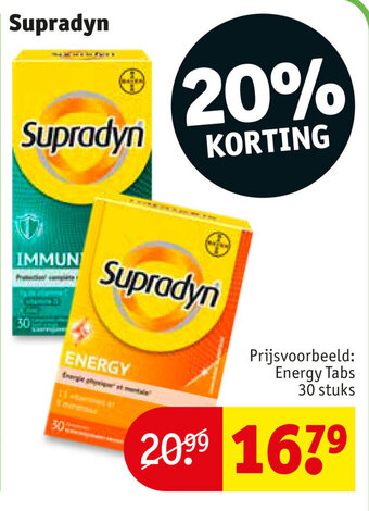 Kruidvat Supradyn Energy Tabs 30 stuks aanbieding