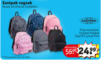 Kruidvat Eastpak rugzak aanbieding