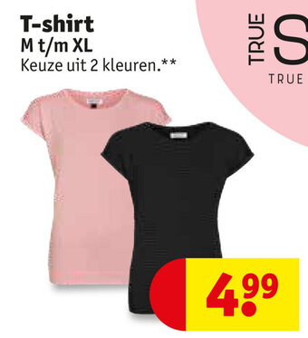 Kruidvat True Spirit T-shirt M t/m XL aanbieding
