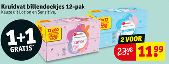 Kruidvat Billendoekjes 12-pak aanbieding