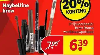 Kruidvat Maybelline brow aanbieding