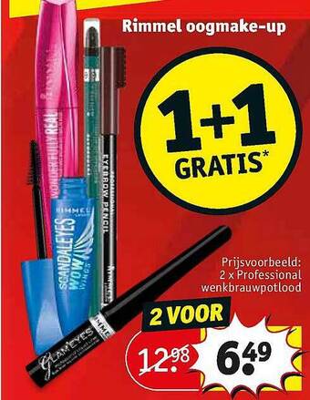Kruidvat Rimmel oogmake-up aanbieding