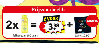 Kruidvat Zwitsal Talkpoeder 100 gram aanbieding