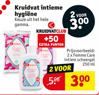 Kruidvat Intieme hygiene 250 ml aanbieding