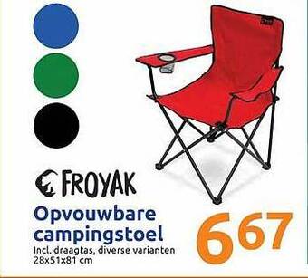 Action Froyak opvouwbare campingstoel aanbieding