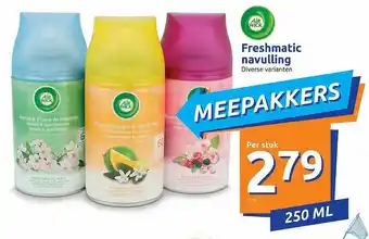 Action Air wick freshmatic navulling 250 ml aanbieding