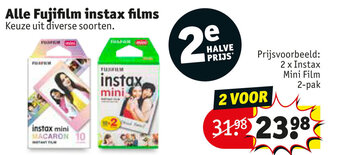 Kruidvat Alle Fujifilm instax films aanbieding