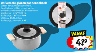 Kruidvat Universele glazen pannendeksels aanbieding