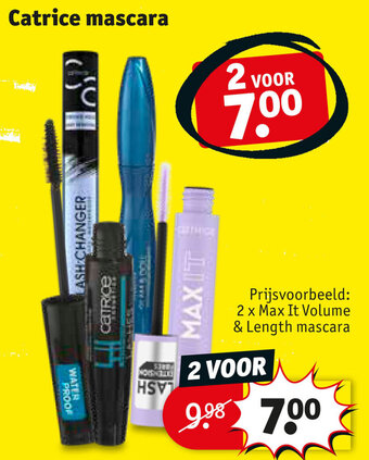 Kruidvat Catrice mascara aanbieding