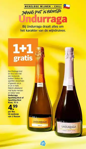 Albert Heijn Undurraga sparkling brut of sparkling brut rose aanbieding
