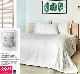 ALDI Quality textiles zomerdekbed 2 perd aanbieding