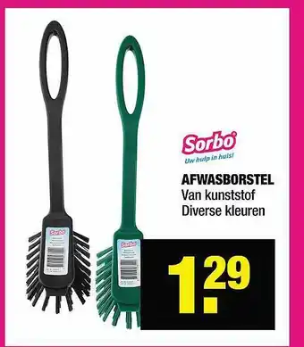 Big Bazar Sorbo afwasborstel aanbieding