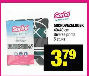 Big Bazar Sorbo microvezeldoek aanbieding