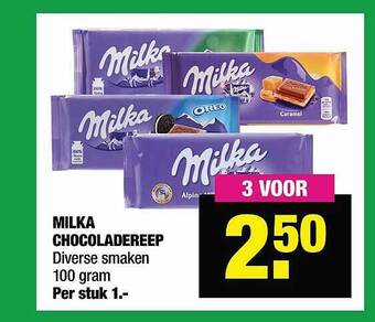 Milka chocoladereep