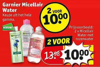 Kruidvat Garnier micellair water aanbieding