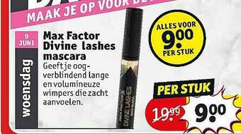 Kruidvat Max factor divine lashes mascara aanbieding