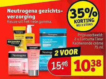Kruidvat Neutrogena gezichtsverzorging 75 ml aanbieding