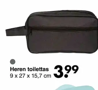 Wibra Heren toilettas aanbieding