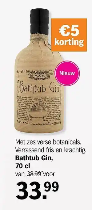 Bathtub gin 70 cl