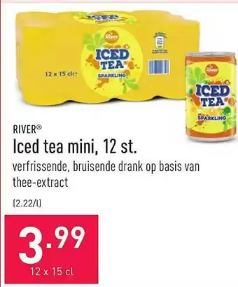 ALDI River iced ta min,12 st. aanbieding