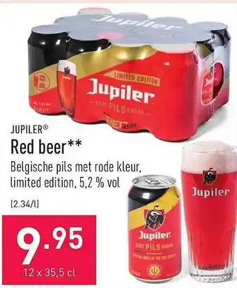 ALDI Jupiler red beer aanbieding