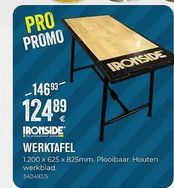 Meno Pro Ironside werktafel aanbieding