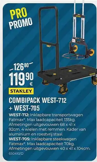 Stanley combipack west-712 + west-705